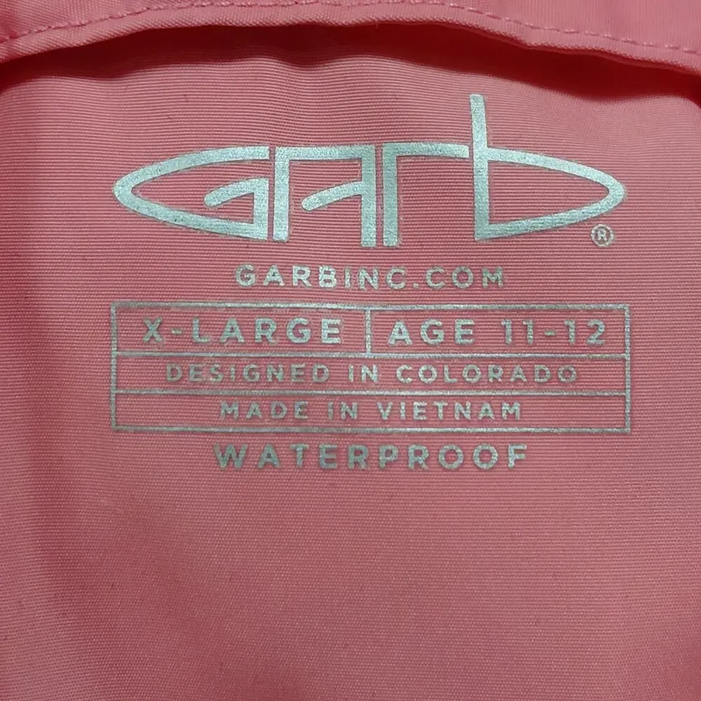 Garb Pink Hooded Jacket Solid Long Sleeve Kids Size XLARGE AGE 11-12